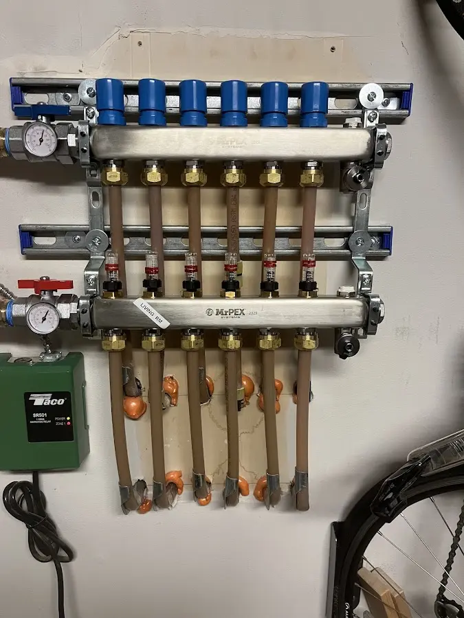 Plumber performing Leak Detection at a residential property in East Grand Forks